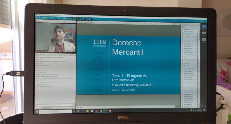 El Centro Universitario de EDEM retoma las clases de forma online