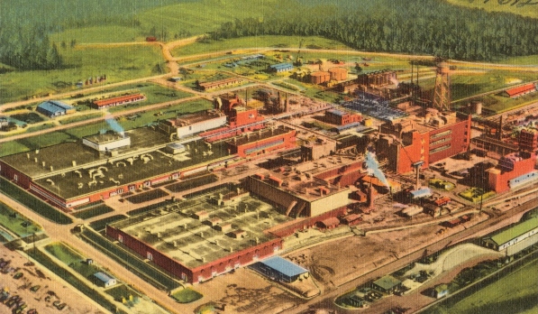 Factoría de DuPont en los años 30