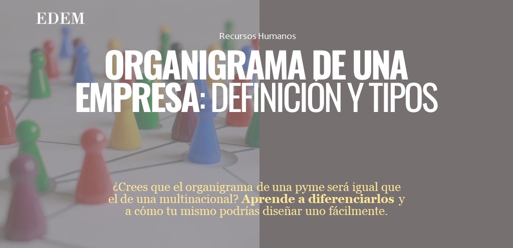 Organigrama De Una Empresa Definición Y Tipos Edem Escuela De