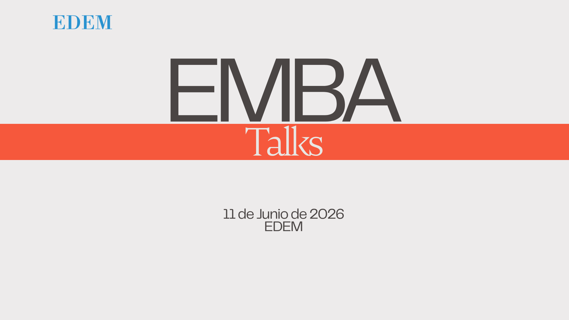 EMBA Talks